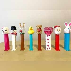 Vintage PEZ Candy Dispensers Set of 8